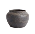 Terracotta decorative vase pot Memory 30 - Muubs