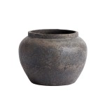 Terracotta decorative vase pot Memory 30 - Muubs