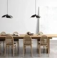 Black pendant lamp above dining table Maple 55 - DFTP by Nordlux