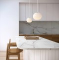 White glass ball pendant lamp Navone 20 - DFTP by Nordlux