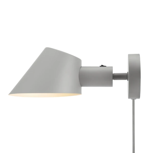 Modern grey wall lamp Stay Short - DFTP by Nordlux