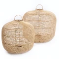 Rattanowy klosz do lampy wiszącej Batu Bolong M - Bazar Bizar