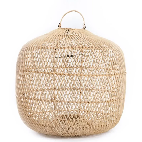 Rattan lampshade for hanging lamp Batu Bolong L - Bazar Bizar