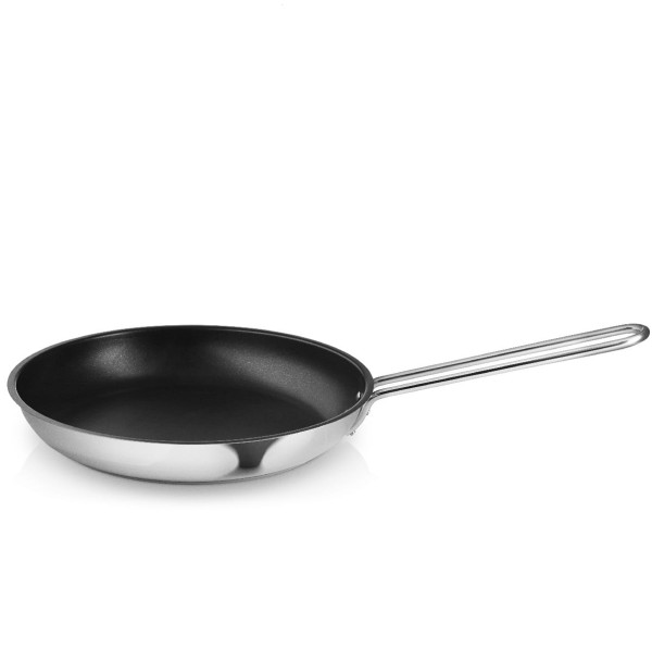 Non-stick frying pan 28 cm Eva Trio Stainless Steel 18/10 Slip Let - Eva Solo