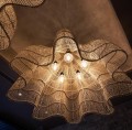 Abażur rattanowy do lampy wiszącej Whipped XL, naturalny - Bazar Bizar