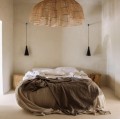 Abażur rattanowy do lampy wiszącej Whipped XL, naturalny - Bazar Bizar
