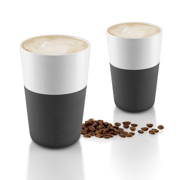 Cafe Latte tumblers Black, set of 2 - Eva Solo