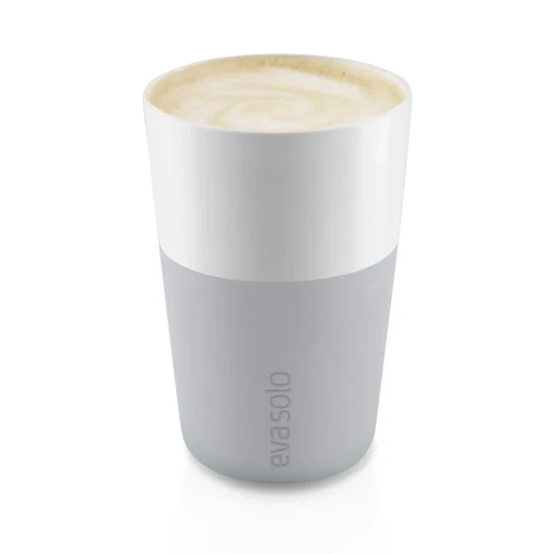 Kubki do latte Marble Grey, zestaw 2 sztuki - Eva Solo
