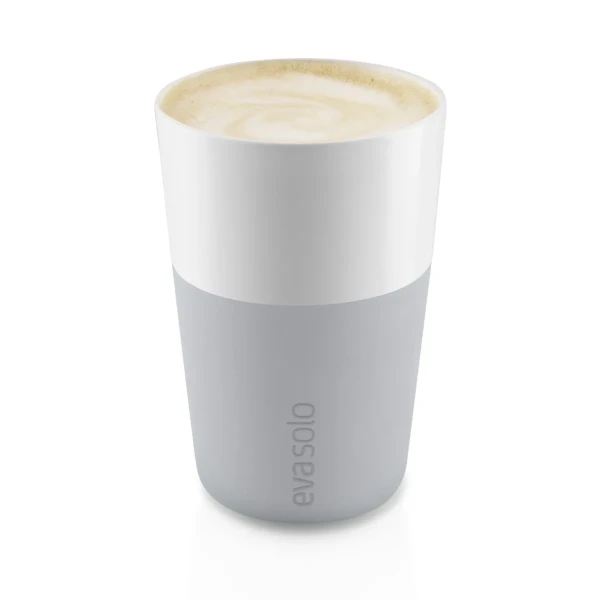 Kubki do latte Marble Grey, zestaw 2 sztuki - Eva Solo