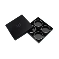 Monaco Silver napkin ring, set of 4 - Himla