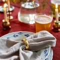 Monaco Brass napkin ring, set of 4 - Himla