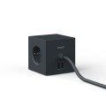 Power cube with usb Square 1 Stockholm Black - Avolt