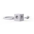 Power cube with usb Square 1 Gotland Grey - Avolt