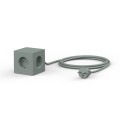 Listwa zasilająca kostka z usb, Square 1 Oak Green zielona - Avolt