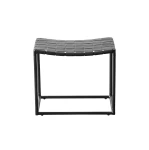Stool with braided leather seat Soho - Muubs