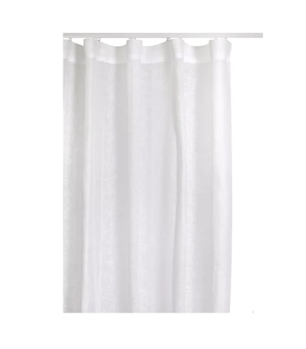 Lniana firana woalowa biała 140x250 Skylight White, 1 szt - Himla