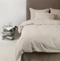 Pościel lniana poszewki na poduszki 50x60 Sunrise Oatmeal Premium, 2 szt - Himla