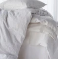 Linen pillowcases 50x60 Sunrise White Premium, 2 pcs - Himla