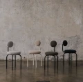 Minimalistic upholstered chair Toffee 47 - NG Design
