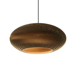 Pendant lamp Scraplights Disc 24 Natural - Graypants