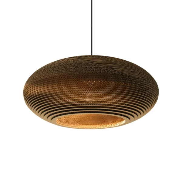Pendant lamp Scraplights Disc 24 Natural - Graypants