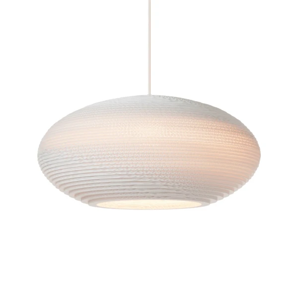 Pendant lamp Scraplights Disc 16 White - Graypants
