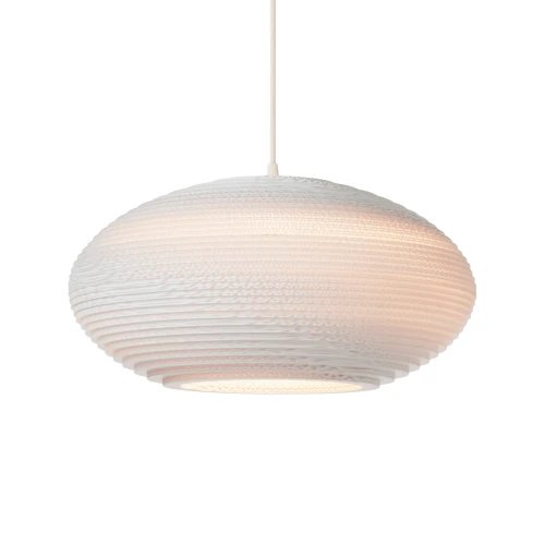 Pendant lamp Scraplights Disc 20 White - Graypants