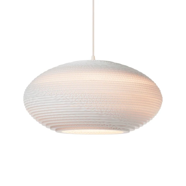 Pendant lamp Scraplights Disc 20 White - Graypants