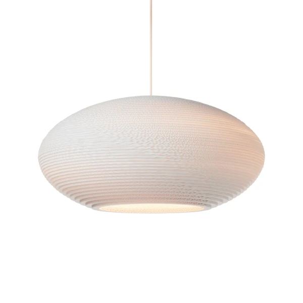 Pendant lamp Scraplights Disc 24 White - Graypants