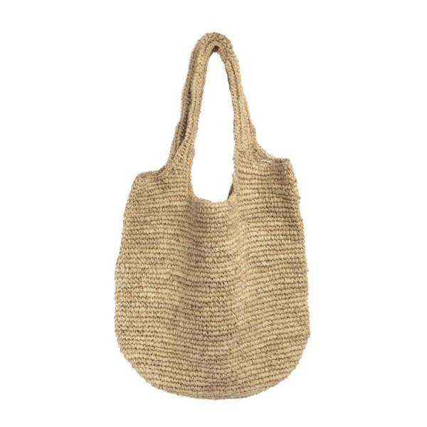 Raffia woven shopper bag Te Quiero - Bazar Bizar