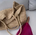 Torba pleciona z rafii Ti Amo - Bazar Bizar