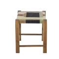 Low decorative stool with a woven seat Verde - Bloomingville
