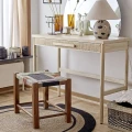 Low decorative stool with a woven seat Verde - Bloomingville