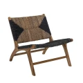 Fotel boho Grant Lounge teak plecionka bananowca - Bloomingville