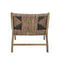 Fotel boho Grant Lounge teak plecionka bananowca - Bloomingville