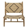 Fotel boho Lennox Lounge teak rattan - Bloomingville