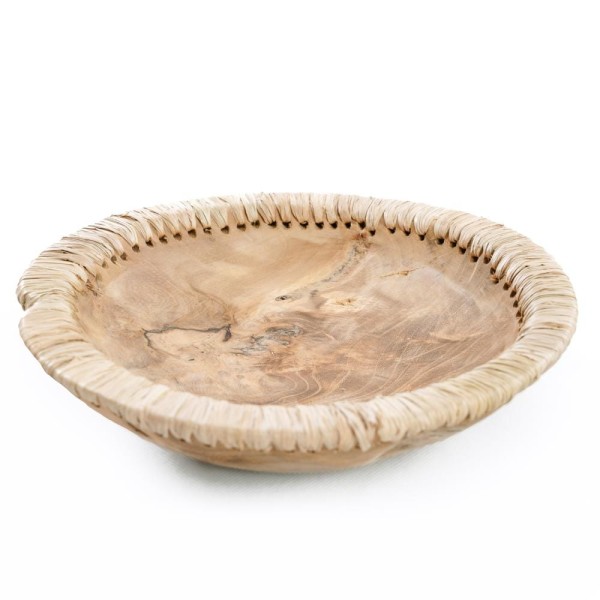 Teak wooden bowl LikeMe M - Bazar Bizar