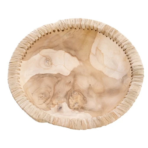 Teak wooden bowl LikeMe L - Bazar Bizar