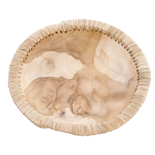 Teak wooden bowl LikeMe L - Bazar Bizar 