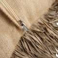 Decorative pillow Bonita 60x60 jute raffia - Bazar Bizar
