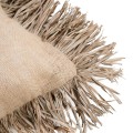 Decorative pillow Bonita 60x60 jute raffia - Bazar Bizar