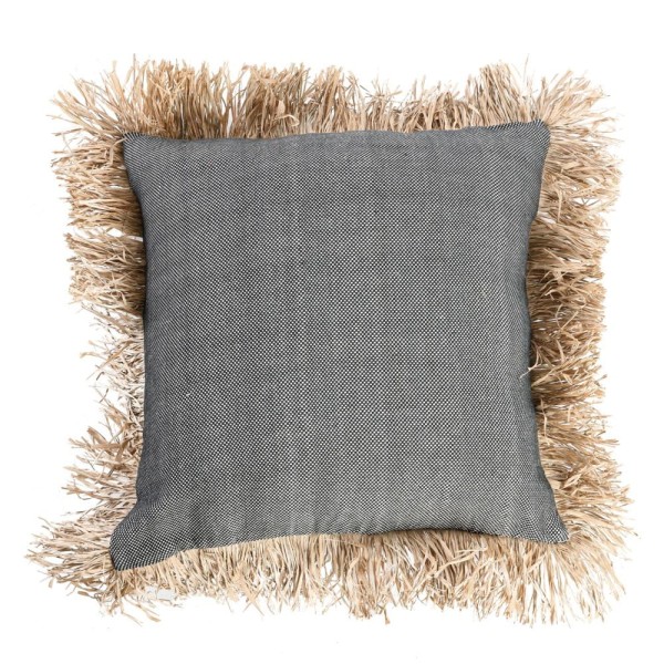 Decorative pillow Cotton Bonita 60x60 cotton raffia - Bazar Bizar