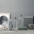 Butelka na wodę bez bpa Bottle Marble grey 0,5L szara - Eva Solo