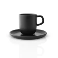 Espresso cup with saucer Nordic Kitchen 0.07L black stoneware - Eva Solo