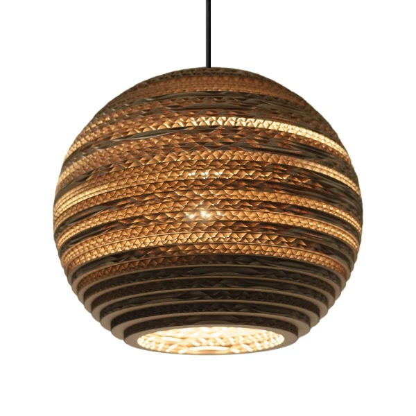 Ball pendant lamp Scraplights Moon10 Natural - Graypants