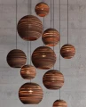 Ball pendant lamp Scraplights Moon14 Natural - Graypants