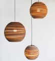Ball pendant lamp Scraplights Moon14 Natural - Graypants