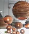 Ball pendant lamp Scraplights Moon18 Natural - Graypants