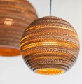 Ball pendant lamp Scraplights Moon18 Natural - Graypants