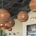 Ball pendant lamp Scraplights Moon18 Natural - Graypants
